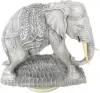 Artikelbild 3 des Artikels “Avan - Elefant mit Decke, Blick rechts, 63 cm L | Steinguss “